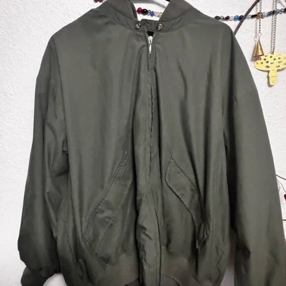 Nike Golf Retro Olive Bomber Jacket Men’s Size Large Y2K Windbreaker Streetwear - Picture 2 of 12